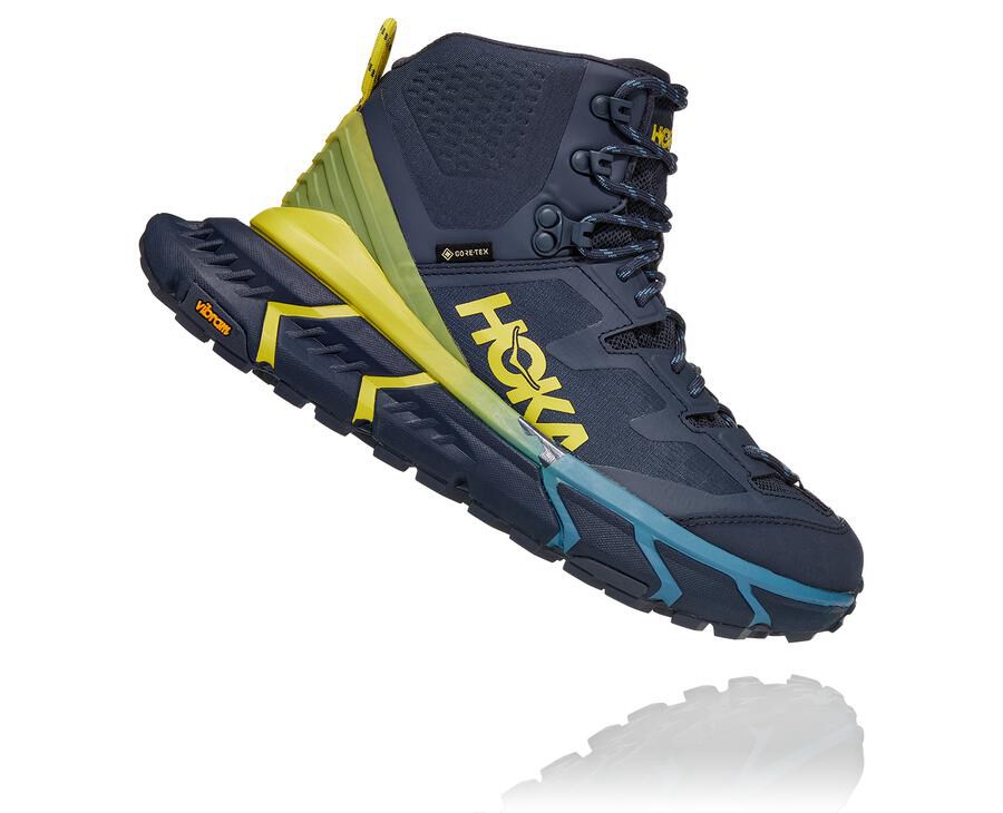 Hiking Boots Womens - Hoka One One TenNine Hike GORE-TEX - Blue - ZWTRPQI-56